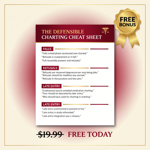 The Defensible Charting Cheat Sheet (Digital)